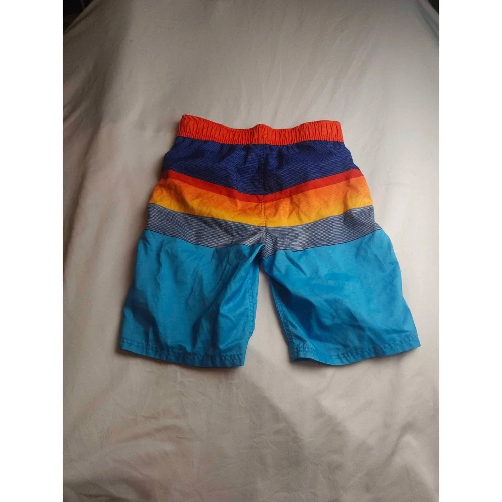 Gerry Board Shorts Boys Size XL 18/20 Multi Color Woven Swim Trunks Youth Beach